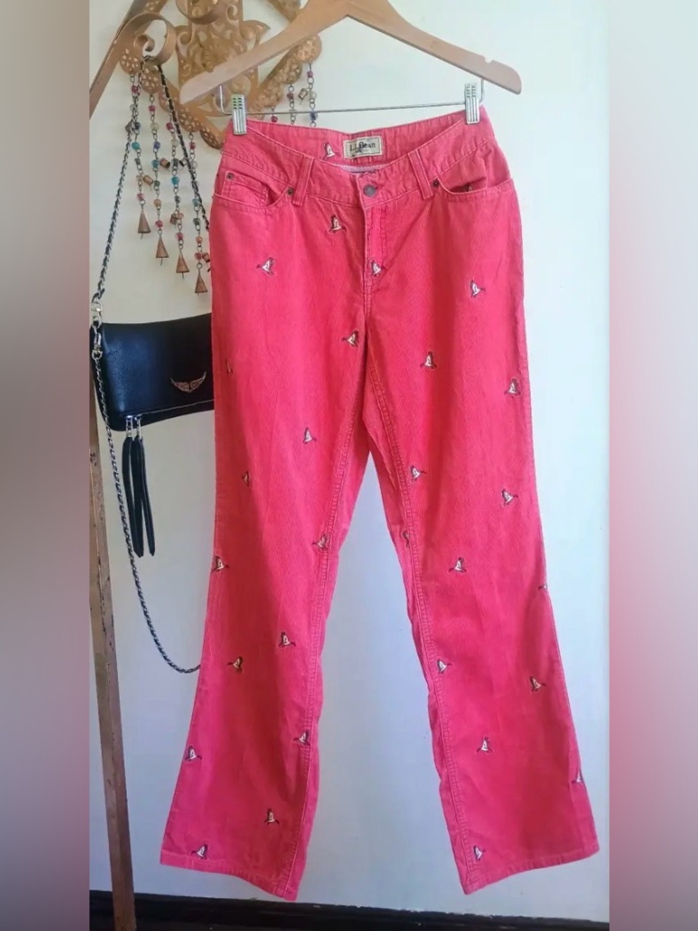 Pants L.L.Bean petite pants Stretch Corduroy Straight Leg Pants - Mallard - Picture 10 of 11